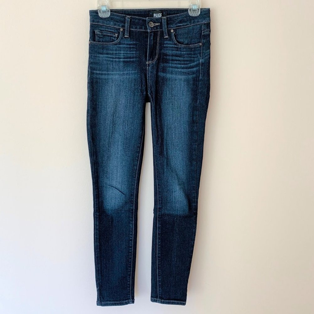 Paige dark wash Verdugo skinny jean, size 26